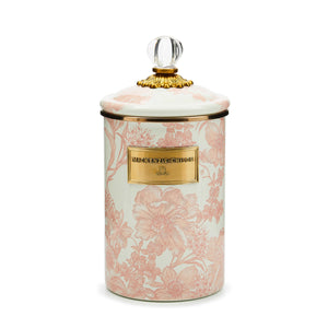 Rosy English Garden Large Canister