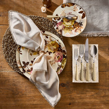 Cargar imagen en el visor de la galería, Wild Rose White Dinner Plate