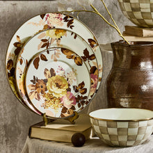 Cargar imagen en el visor de la galería, Wild Rose White Dinner Plate