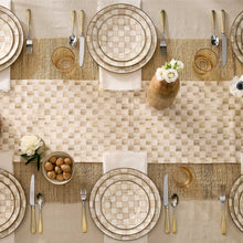 Cargar imagen en el visor de la galería, Mocha Check Dinner Plate
