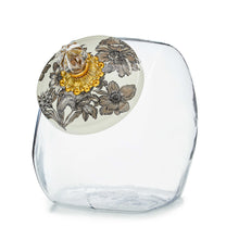 Cargar imagen en el visor de la galería, Cookie Jar with Sterling English Garden Lid