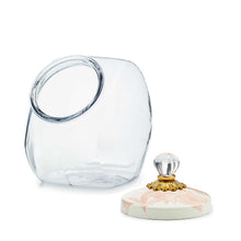 Cargar imagen en el visor de la galería, Cookie Jar with Rosy English Garden Lid