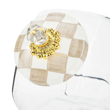 Cargar imagen en el visor de la galería, Cookie Jar with Mocha Check Lid