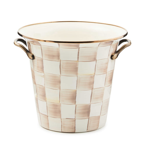 Mocha Check Wine Cooler