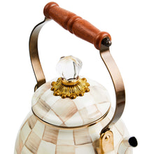 Cargar imagen en el visor de la galería, Mocha Check 2 Quart Tea Kettle
