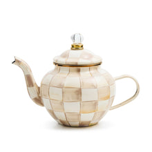 Cargar imagen en el visor de la galería, Mocha Check 4 Cup Teapot
