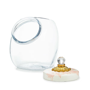 Sweets Jar with Rosy English Garden Lid