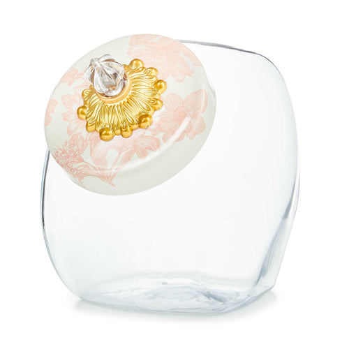Sweets Jar with Rosy English Garden Lid