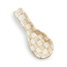 Cargar imagen en el visor de la galería, Mocha Check Spoon Rest