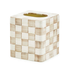 Cargar imagen en el visor de la galería, Mocha Check Boutique Tissue Box Cover