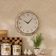 Cargar imagen en el visor de la galería, Mocha Check School Wall Clock