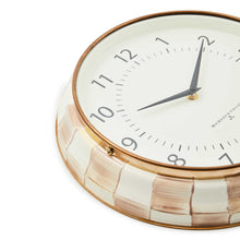 Cargar imagen en el visor de la galería, Mocha Check School Wall Clock