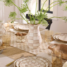 Cargar imagen en el visor de la galería, Mocha Check Tall Vase