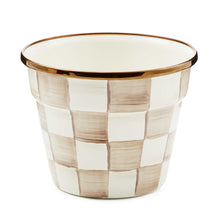 Cargar imagen en el visor de la galería, Mocha Check Small Garden Pot