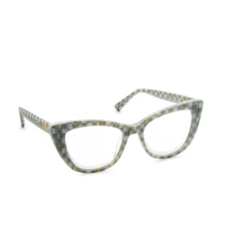 Cargar imagen en el visor de la galería, Sterling Check x1.5 Cat Eye Readers