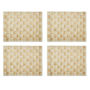 Flax Sinamay Placemats, Set of 4