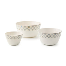 Cargar imagen en el visor de la galería, Sterling Check Everyday Mixing Bowls, Set of 3