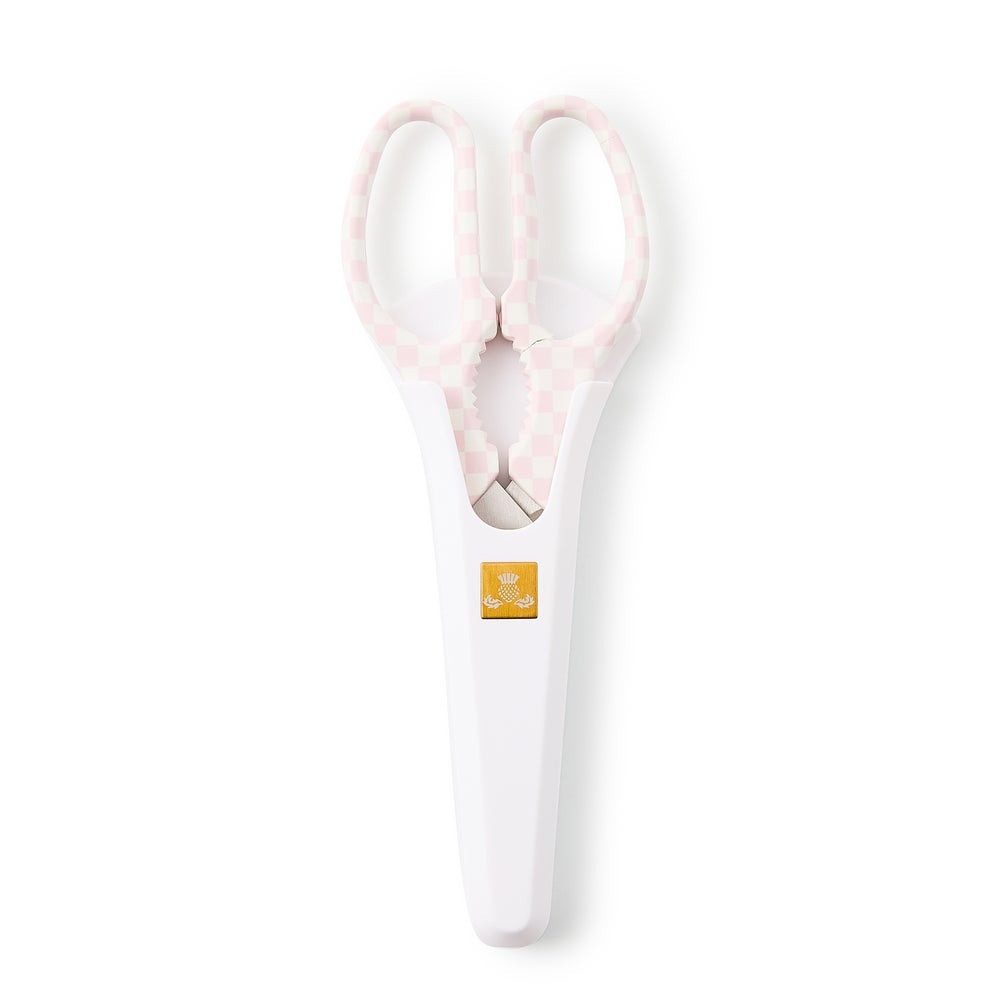 Pink & White Check Kitchen Shears