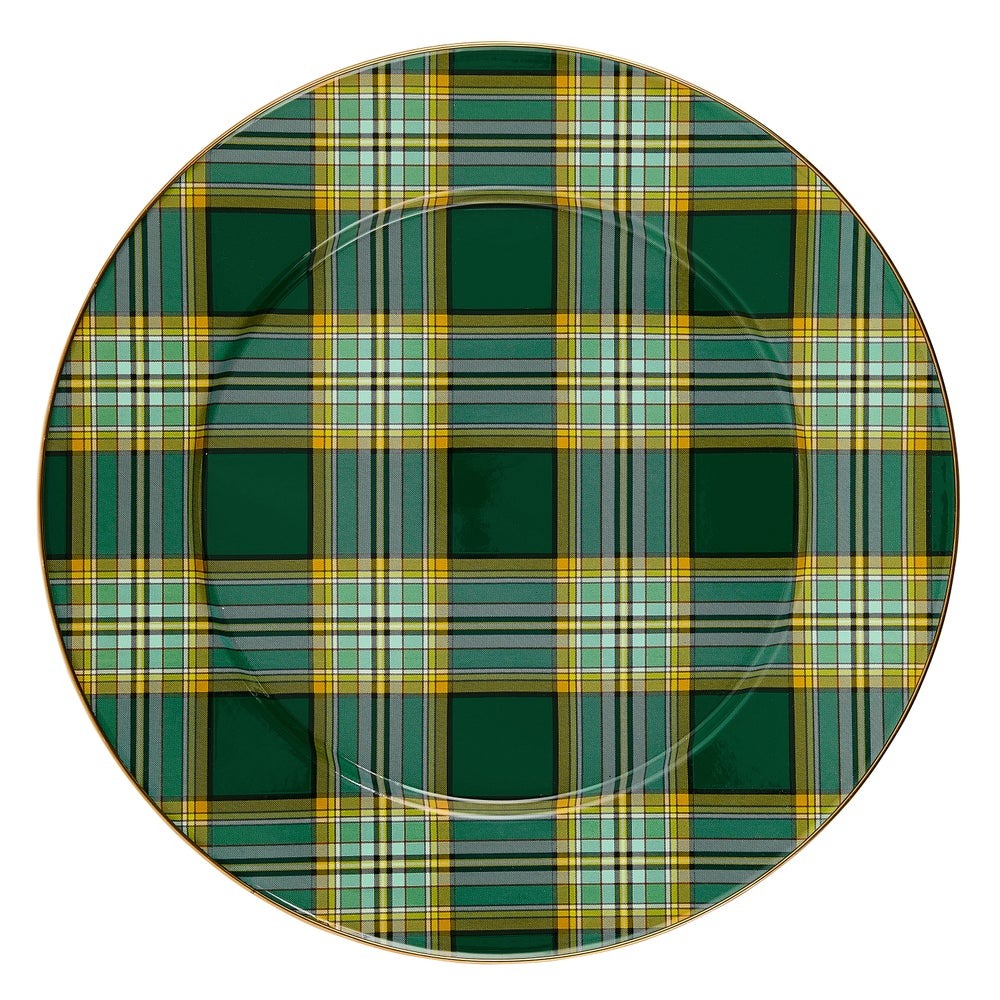 Tartan Green Serving Platter