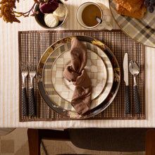 Cargar imagen en el visor de la galería, Tartan Mocha Dinner Plate