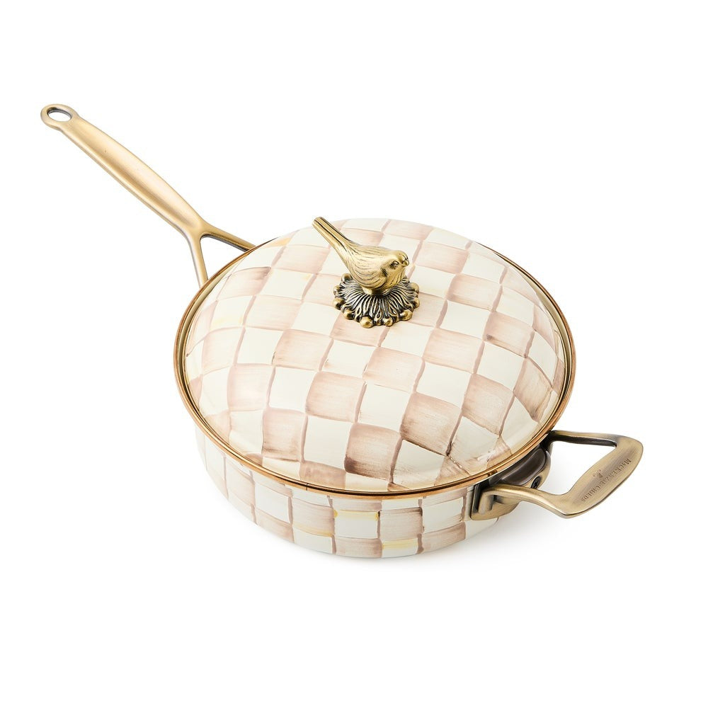 Mocha Check 3 Qt. Saute Pan