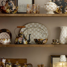 Cargar imagen en el visor de la galería, Mocha Check Medium Oval Platter