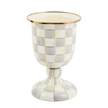 Cargar imagen en el visor de la galería, Sterling Check Pedestal Vase