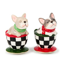 Cargar imagen en el visor de la galería, Check It Out French Bulldog Salt &amp; Pepper Set