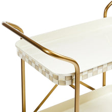 Cargar imagen en el visor de la galería, Mocha Check 2-Tier Kitchen Cart