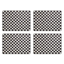 Cargar imagen en el visor de la galería, Courtly Checked Cork Back Placemat, Set of 4