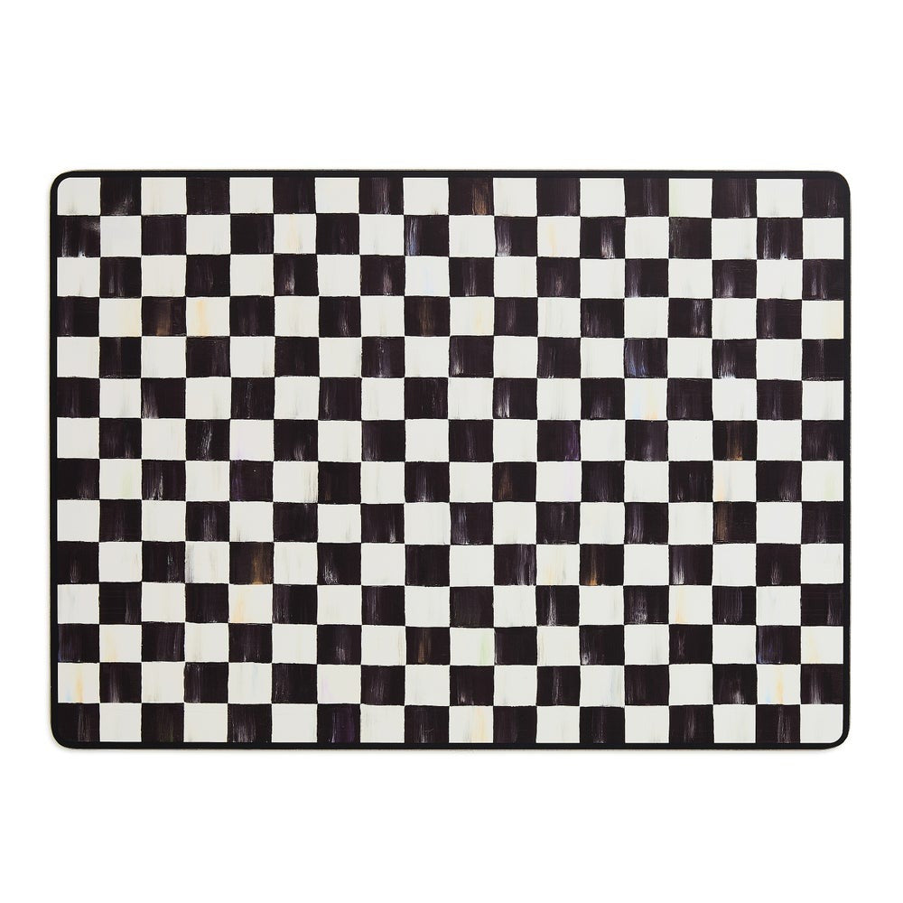 Courtly Checked Cork Back Placemat, Set of 4