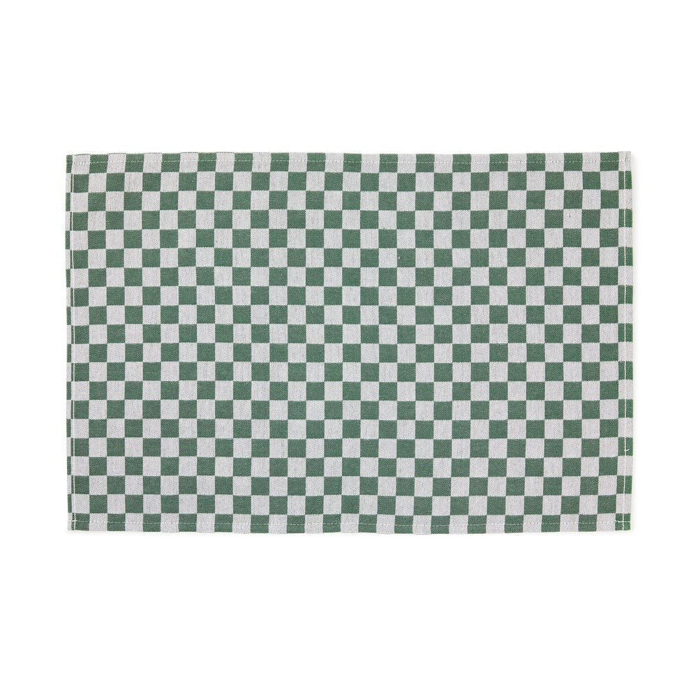 Dark Green Check Placemat, Set of 4