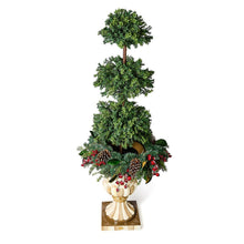 Cargar imagen en el visor de la galería, Boxwood Triple Ball Topiary Urn Filler