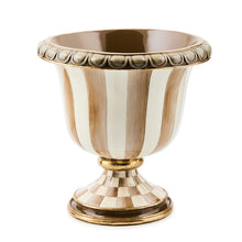 Cargar imagen en el visor de la galería, Mocha Stripe Tabletop Urn