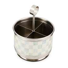 Cargar imagen en el visor de la galería, Sterling Check Supper Club Flatware Caddy