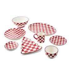 Cargar imagen en el visor de la galería, Cherry Check Dinner Plates, Set of 4
