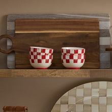 Cargar imagen en el visor de la galería, Cherry Check Breakfast Bowls, Set of 4