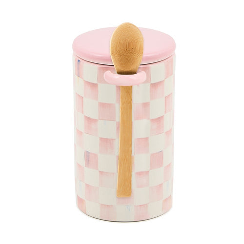 Rosy Check Farmhouse Canister
