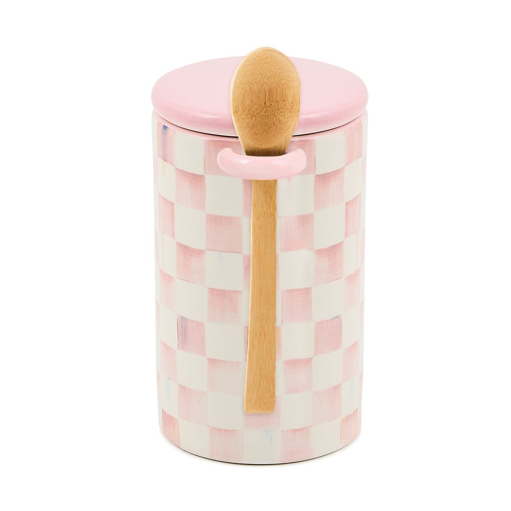 Rosy Check Farmhouse Canister
