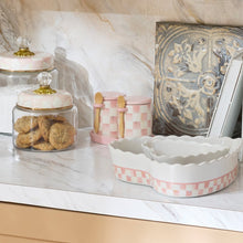 Cargar imagen en el visor de la galería, Rosy Check Farmhouse Canisters, Set of 2