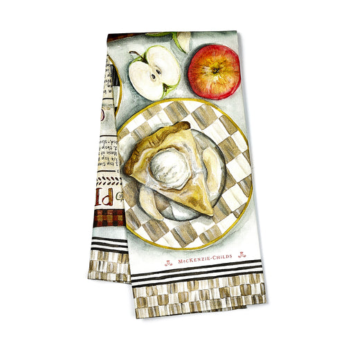 Apple Pie Recipe Dish Towel