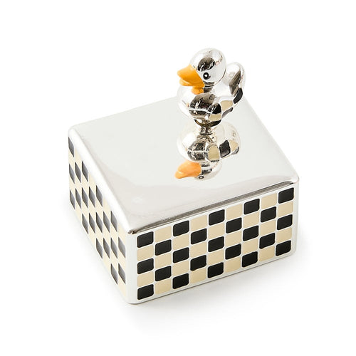 Duck Silver Plated Music Box