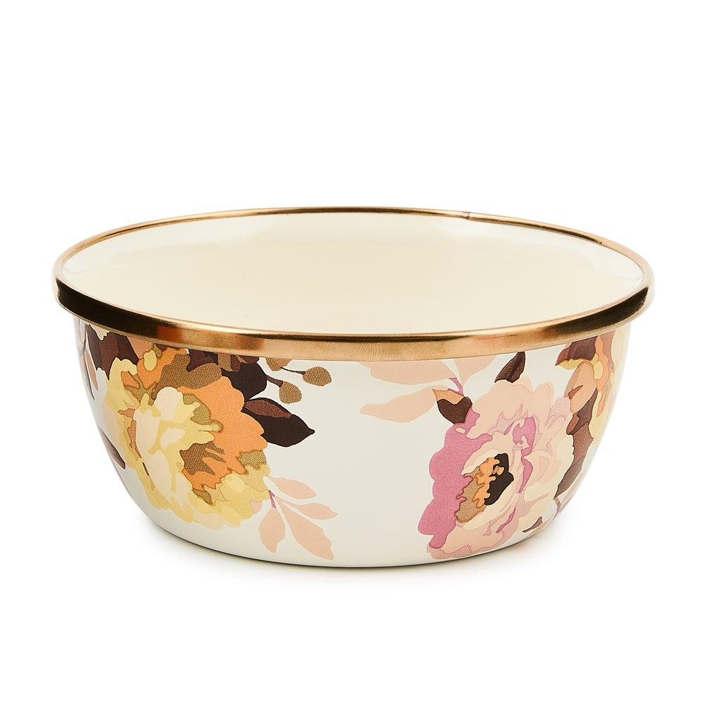 Wild Rose White Pinch Bowl