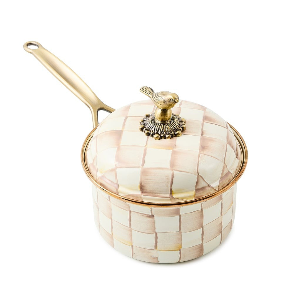 Mocha Check 2.5 Qt. Saucepan