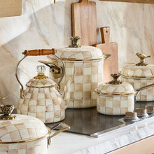 Cargar imagen en el visor de la galería, Mocha Check 7 Qt. Stockpot