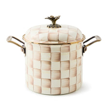 Cargar imagen en el visor de la galería, Mocha Check 7 Qt. Stockpot