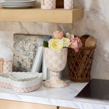 Cargar imagen en el visor de la galería, Rosy Check Pedestal Vase