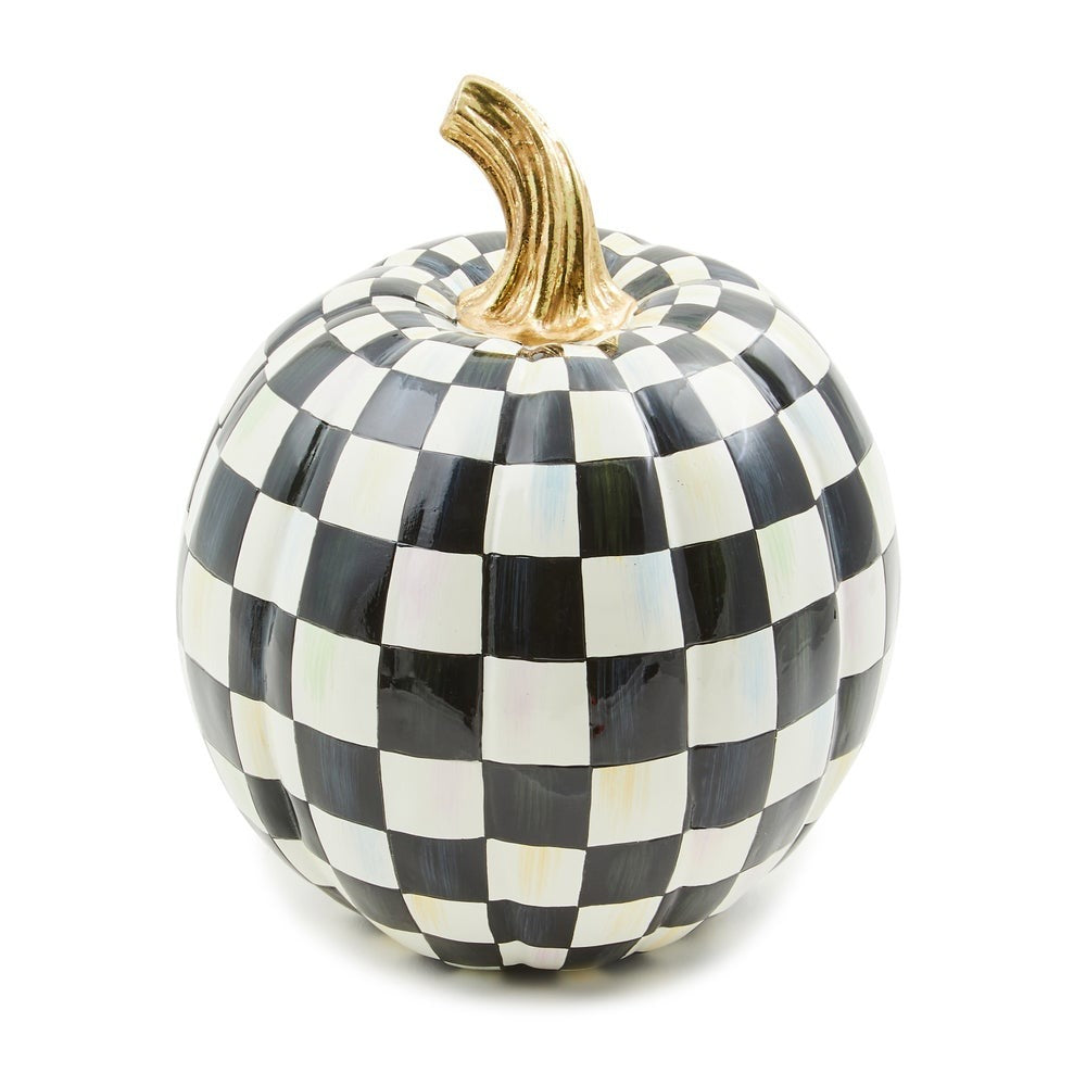 Courtly Check Glossy Small Pumpkin