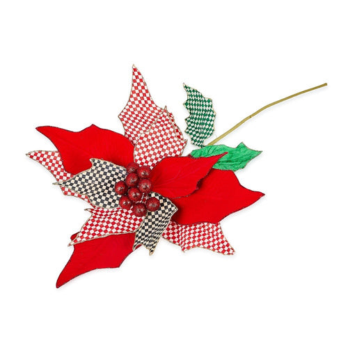 Check It Out Jumbo Poinsettia Stem