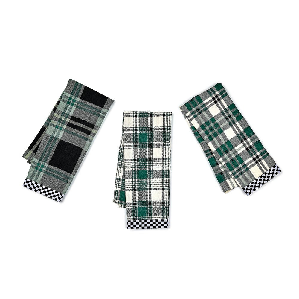 Evergreen Woven Dish Towels, Set of 3